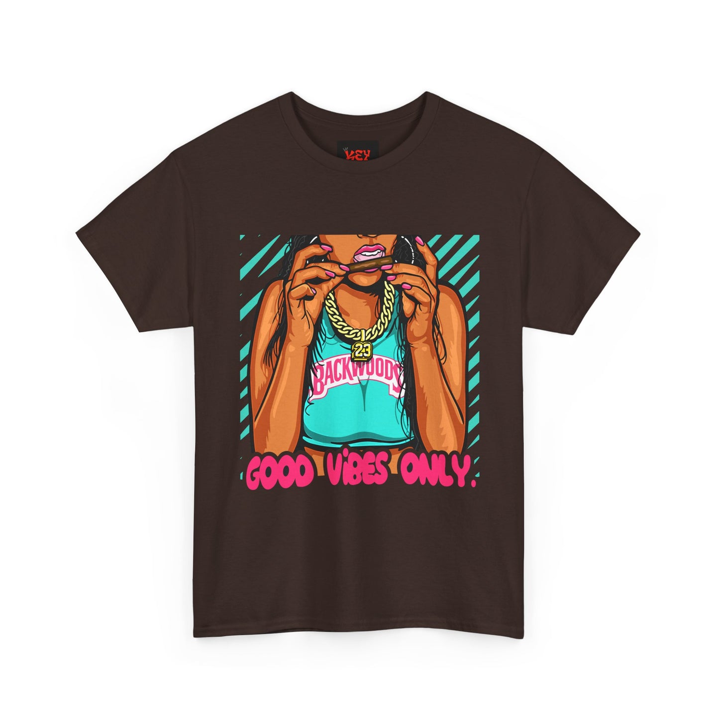 Good Vibes Only Tee — Retro Pop Art Graphic T-Shirt