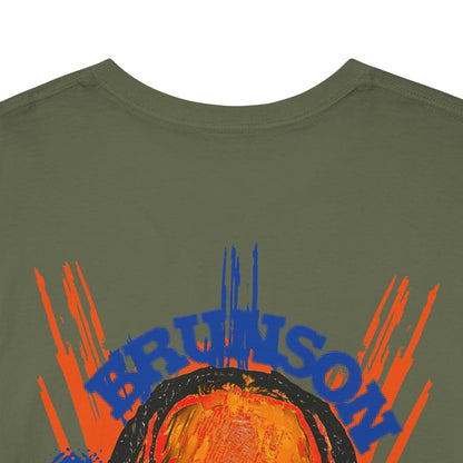 Brunson #11' Retro Portrait Basketball T-Shirt