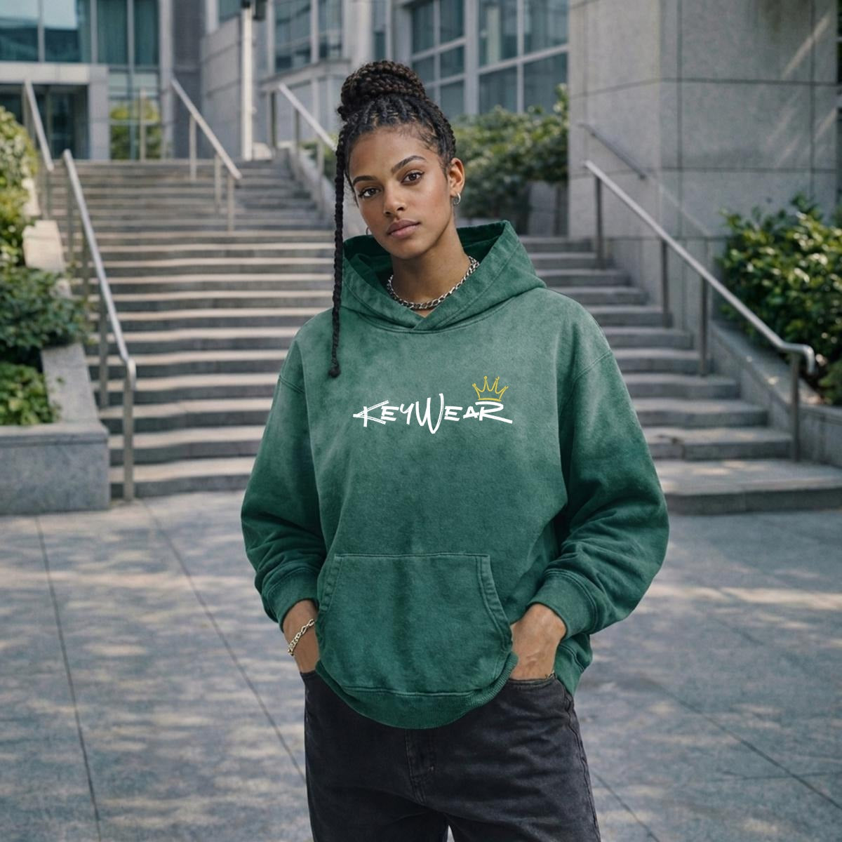 KeyWear Vintage Pullover Hoodie