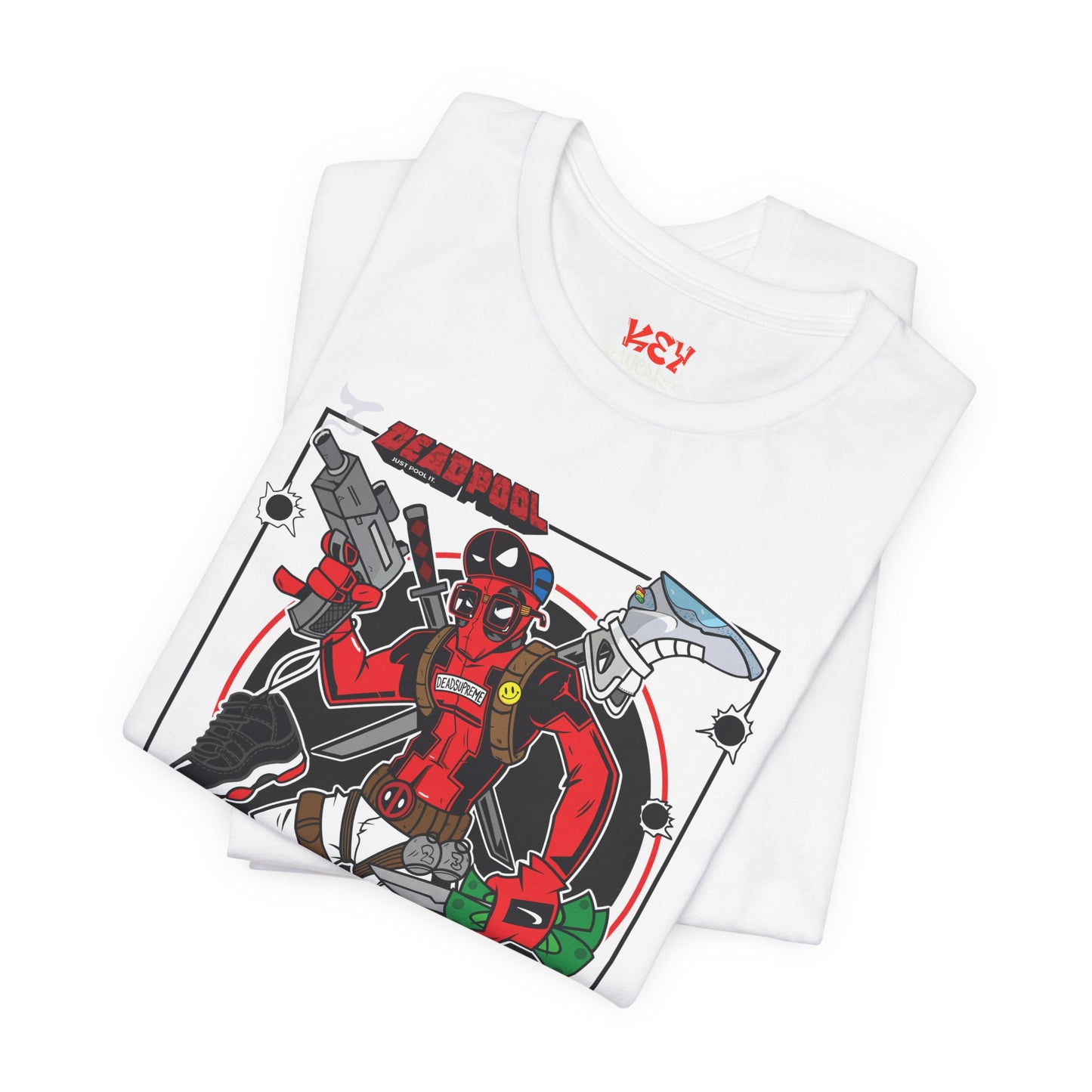 Deadpool Arcade Graphic Tee — Retro Gaming Comic T-Shirt