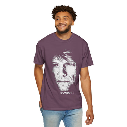 Vintage Rock Portrait T-Shirt — Bon Jovi Graphic Tee