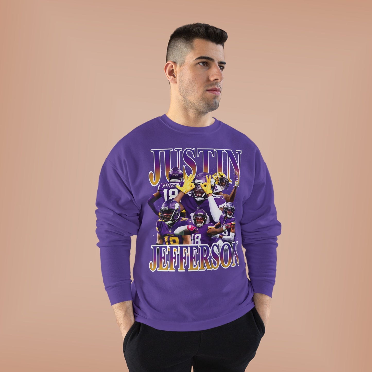 Justin Jefferson Design  Crewneck Sweatshirt
