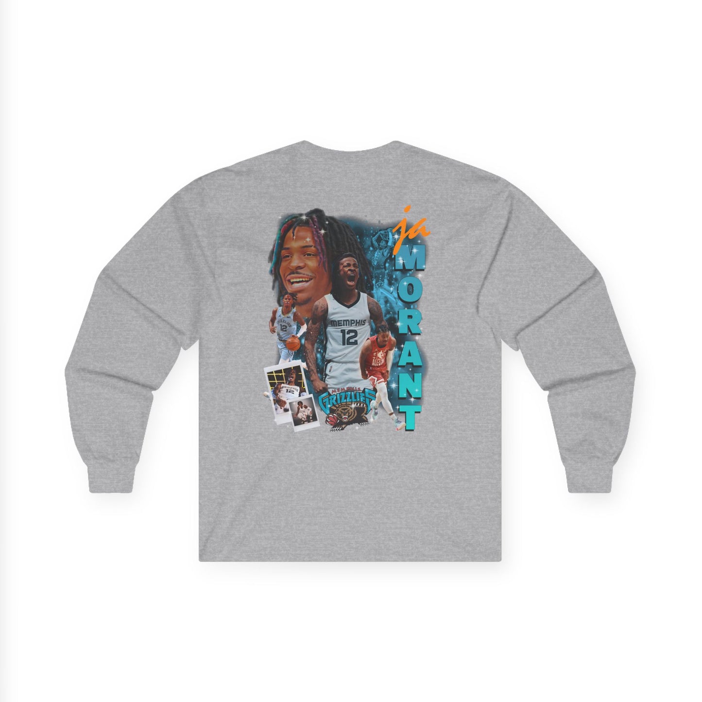 Ja Morant Long Sleeve Tee, Unisex Cotton Shirt for Sports Fans, Basketball Gift, Casual Wear, Game Day Top