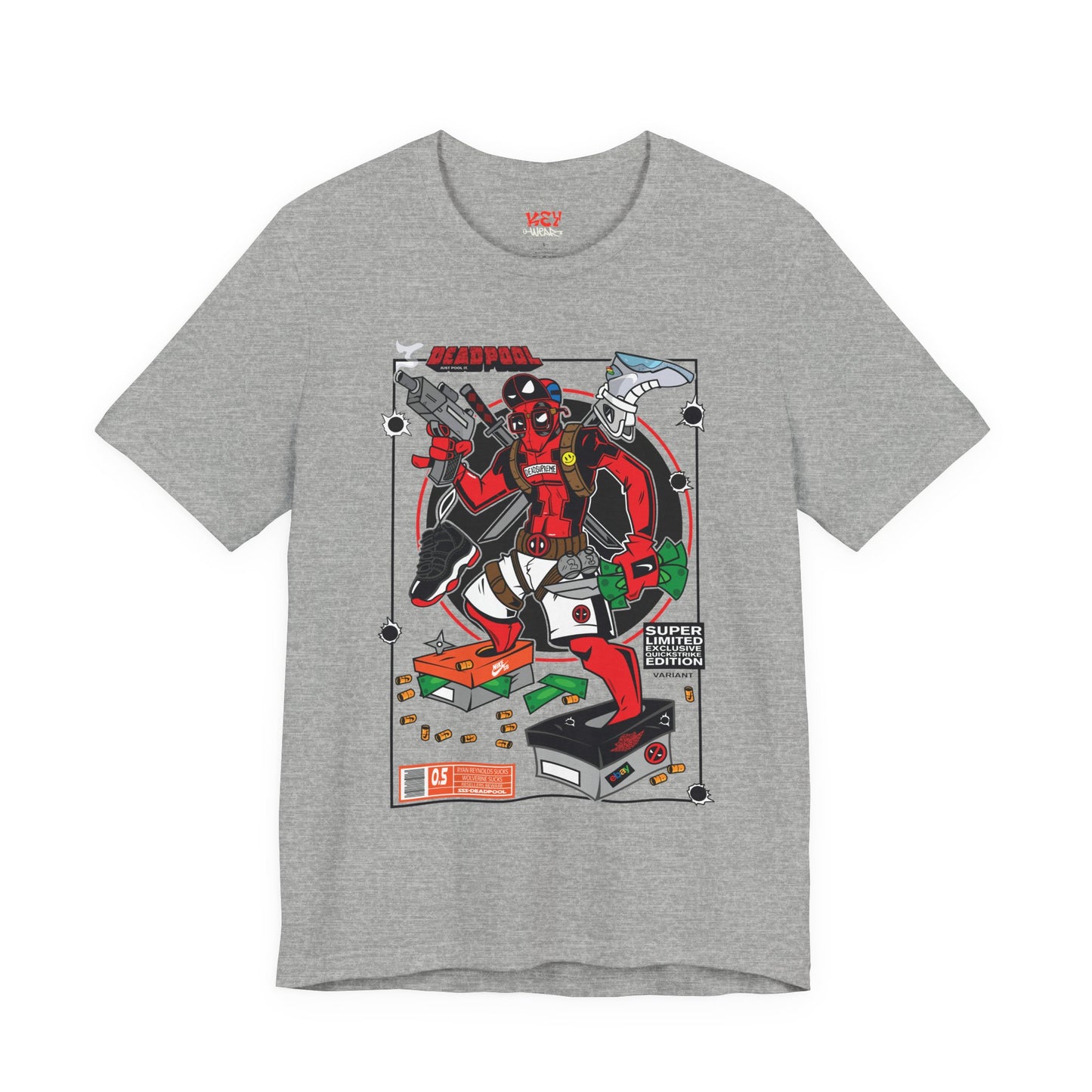 Deadpool Arcade Graphic Tee — Retro Gaming Comic T-Shirt