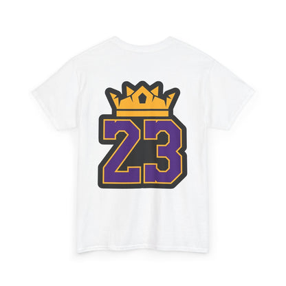 King Crown 23 Tee – Purple & Gold Sports Number Shirt