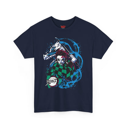 Demon Slayer Tanjiro Graphic Tee — Water Breathing Anime T-Shirt