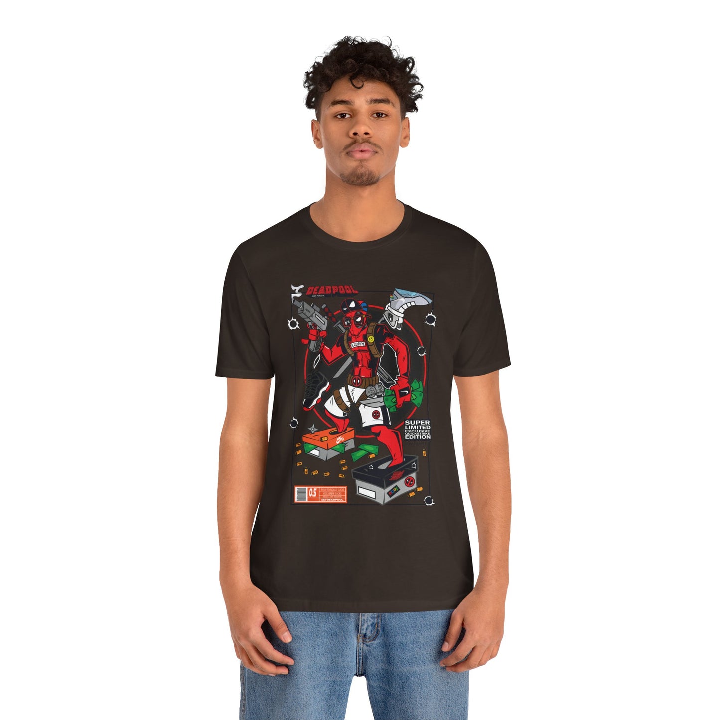 Deadpool Arcade Graphic Tee — Retro Gaming Comic T-Shirt