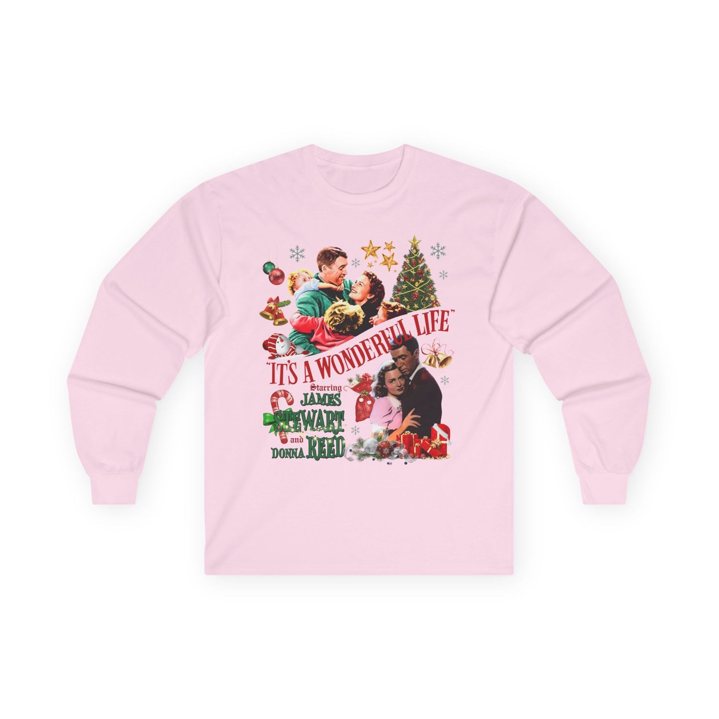 It's a Wonderful Life Holiday Long Sleeve Tee — Classic Christmas Movie Shirt