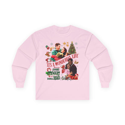 It's a Wonderful Life Holiday Long Sleeve Tee — Classic Christmas Movie Shirt