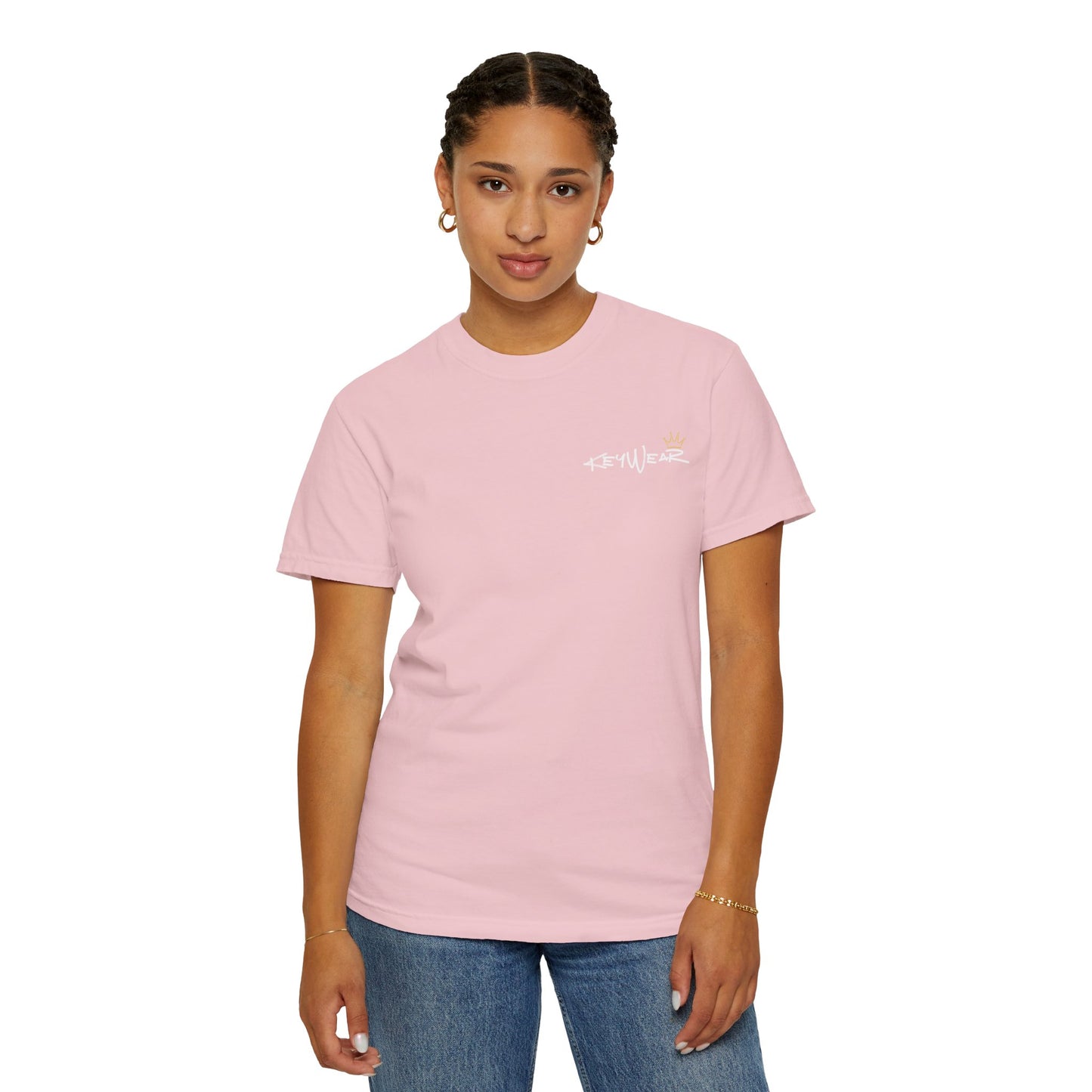 Skeleton Hand Holding Red Rose Graphic Tee