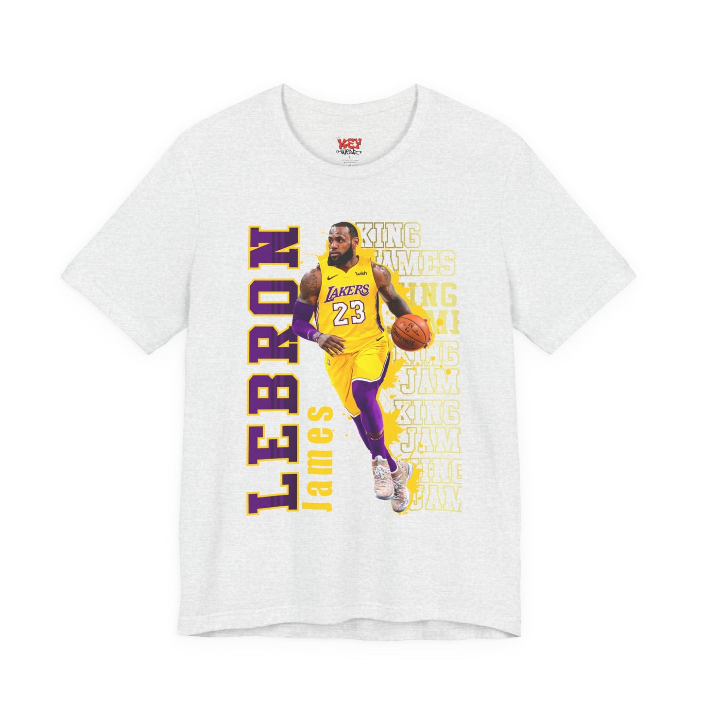 Lebron James Unisex Jersey Tee, Basketball Fan Shirt, Sports Apparel, Gift for Him, Casual Wear, Lakers Merchandise