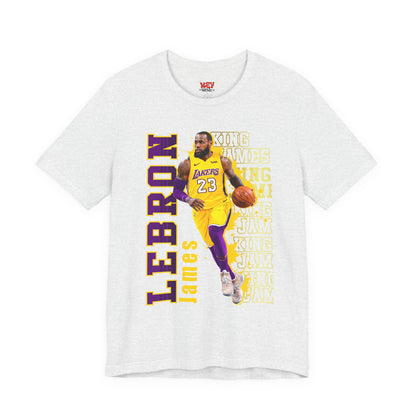 Lebron James Unisex Jersey Tee, Basketball Fan Shirt, Sports Apparel, Gift for Him, Casual Wear, Lakers Merchandise