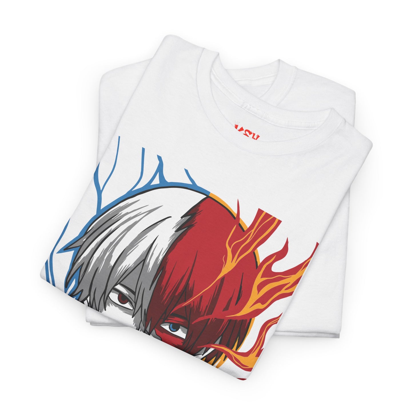 Shoto Todoroki Split Flame & Ice Graphic Tee
