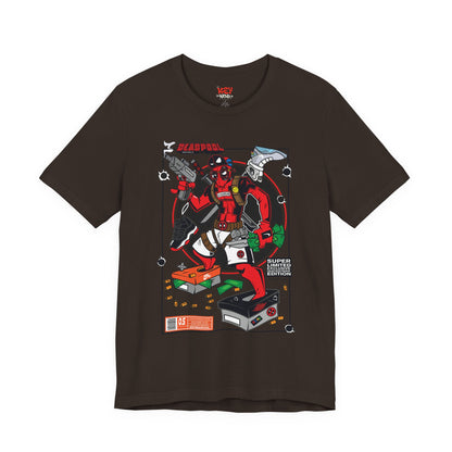 Deadpool Arcade Graphic Tee — Retro Gaming Comic T-Shirt
