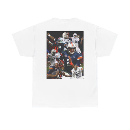 Cam Newton #2 Auburn Sports Tee, Unisex Cotton T-Shirt for Game Day, Fan Apparel, Gift for Sports Lovers, Unique Graphic Tee, Casual Wear