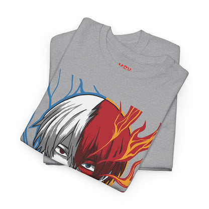 Shoto Todoroki Split Flame & Ice Graphic Tee