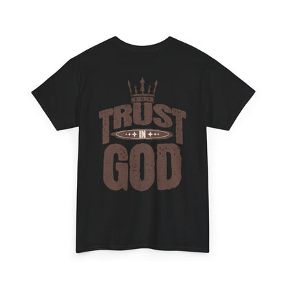 Trust in God Tee — Faith-Based Christian T-Shirt with Crown Graphic