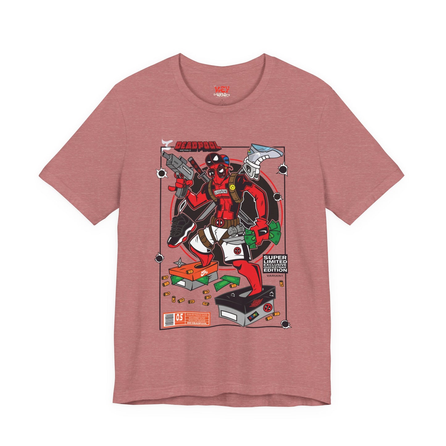 Deadpool Arcade Graphic Tee — Retro Gaming Comic T-Shirt