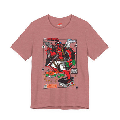 Deadpool Arcade Graphic Tee — Retro Gaming Comic T-Shirt