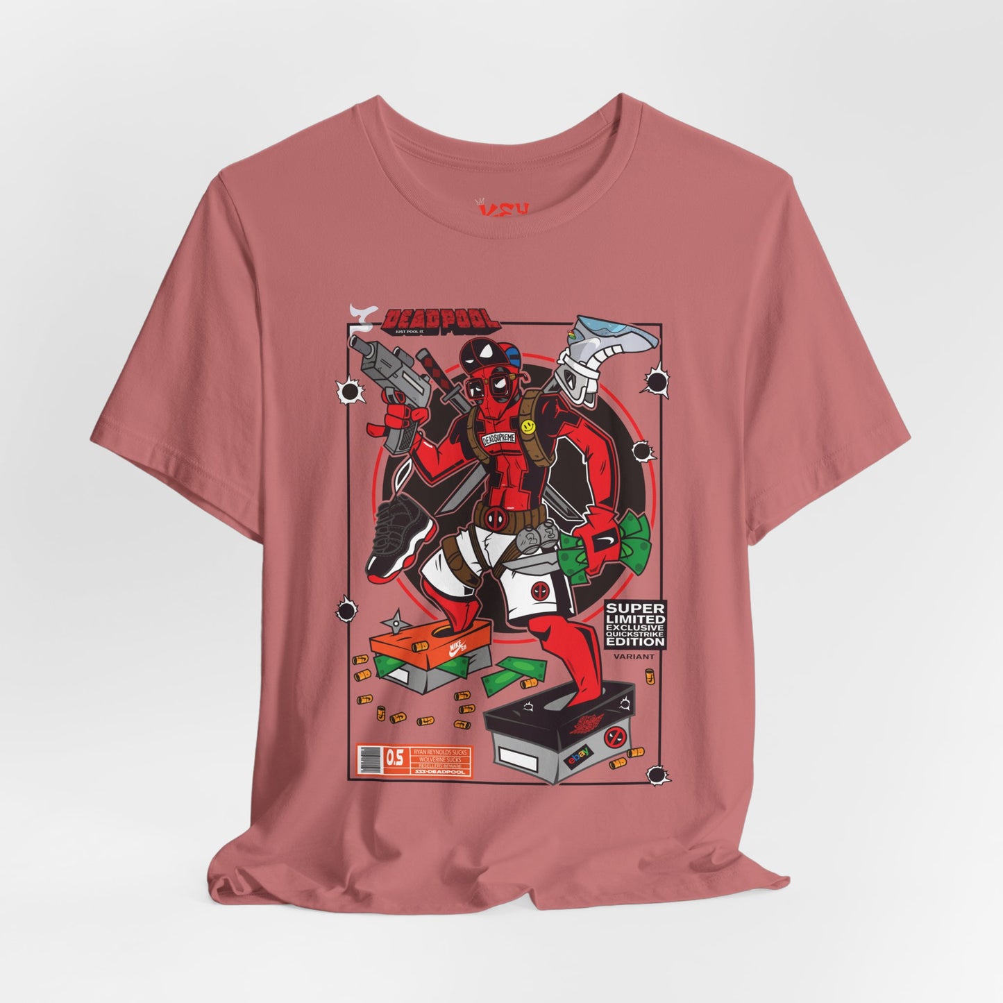 Deadpool Arcade Graphic Tee — Retro Gaming Comic T-Shirt