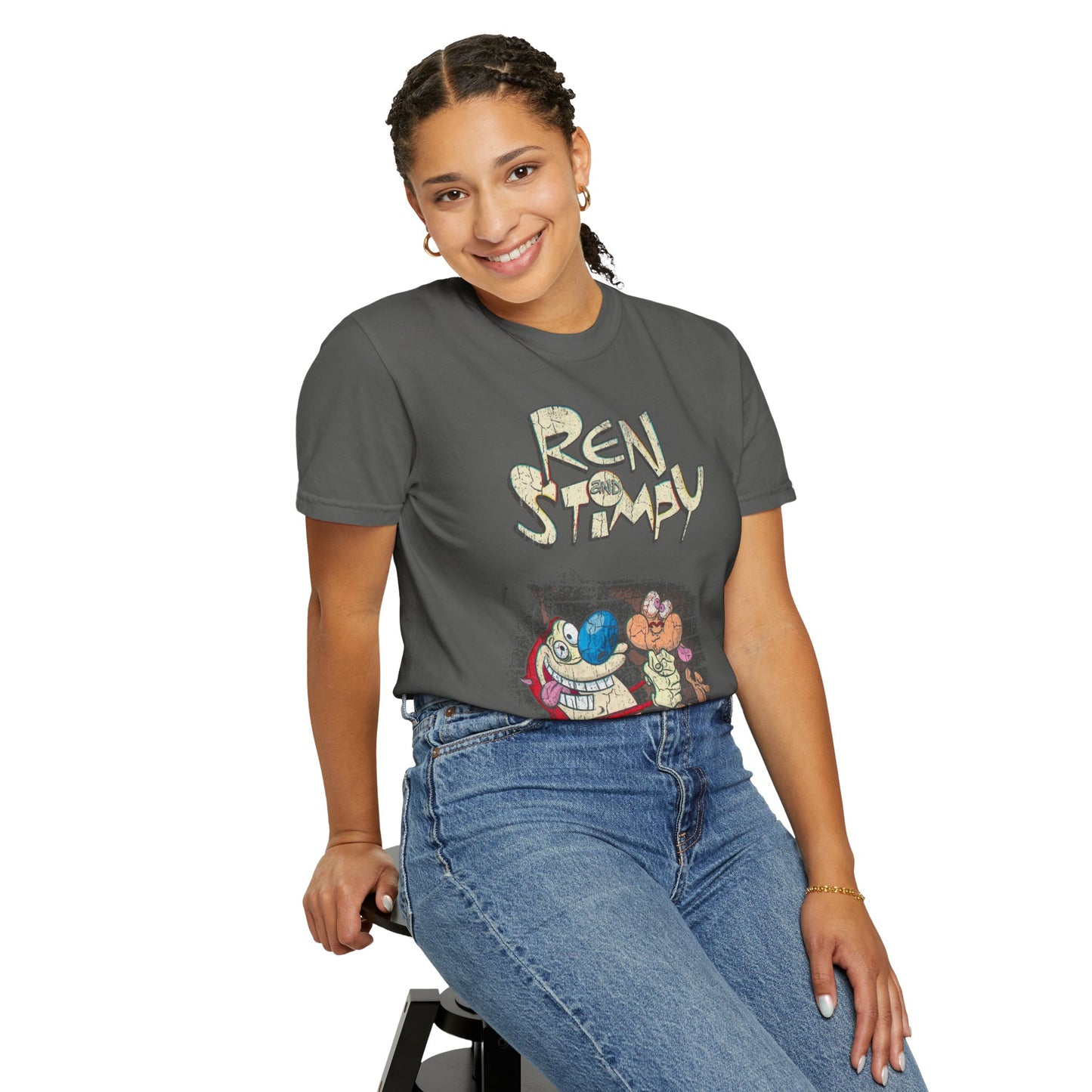 Ren & Stimpy Vintage Cartoon Graphic T-Shirt