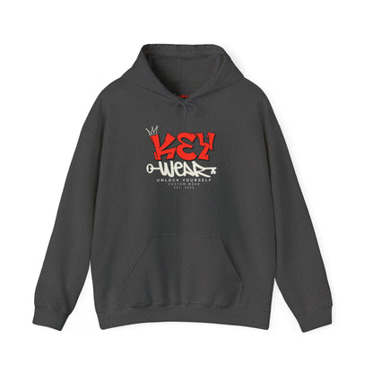Graffiti Style Unisex Hoodie - KeyWear, Streetwear, Cozy Fashion, Urban Style