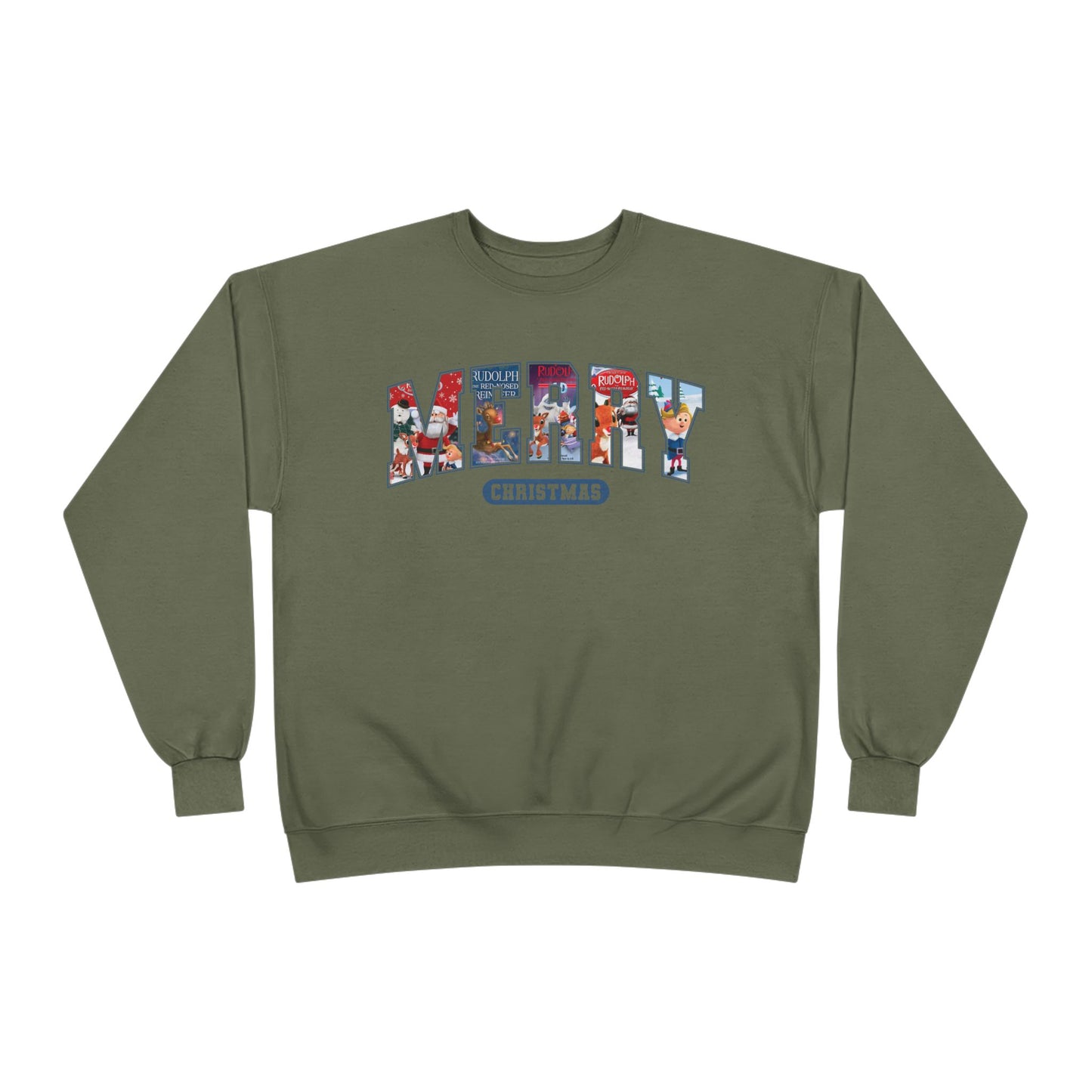 Merry Christmas Crewneck Sweatshirt — Festive Holiday Graphic Pullover
