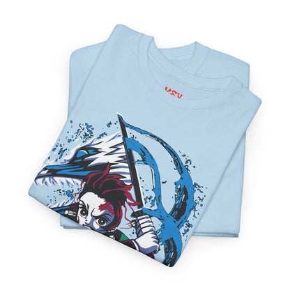 Demon Slayer Tanjiro Graphic Tee — Water Breathing Anime T-Shirt