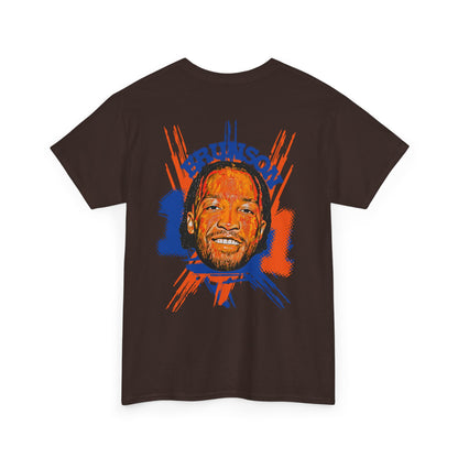 Brunson #11' Retro Portrait Basketball T-Shirt