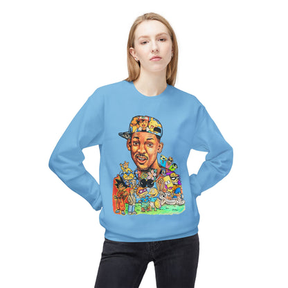 Retro ’90s Cartoon Portrait Crewneck Sweatshirt