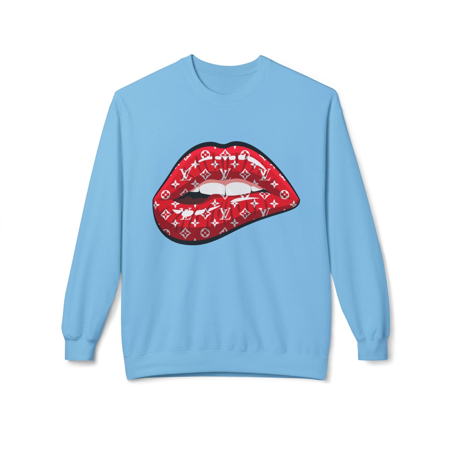 Red Monogram Lip Crewneck Sweatshirt