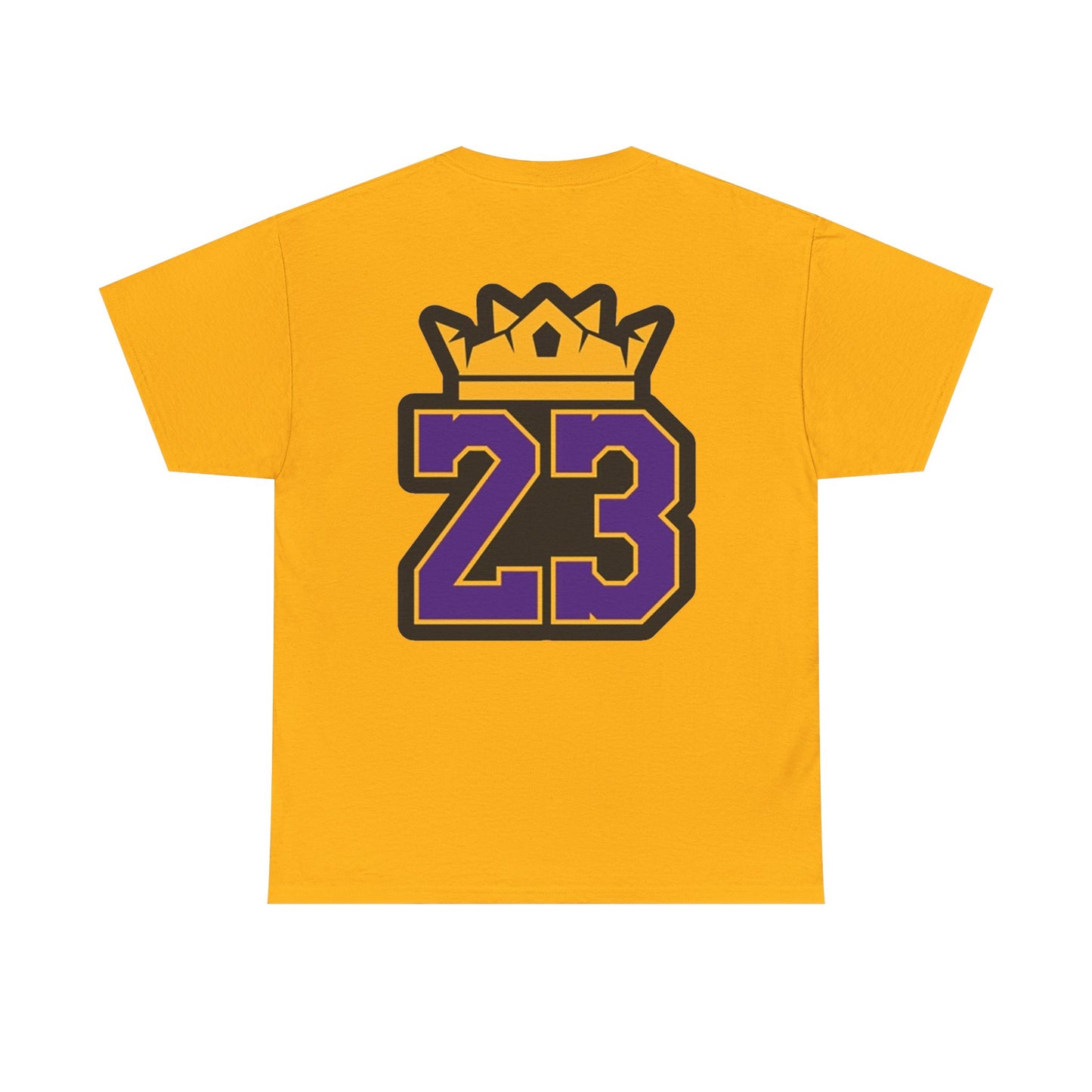 King Crown 23 Tee – Purple & Gold Sports Number Shirt