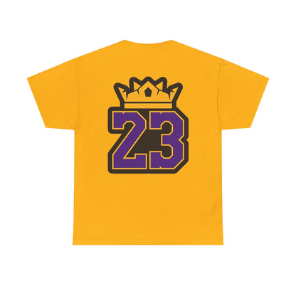 King Crown 23 Tee – Purple & Gold Sports Number Shirt