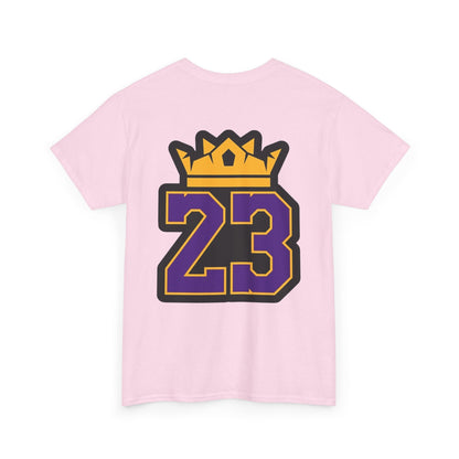 King Crown 23 Tee – Purple & Gold Sports Number Shirt