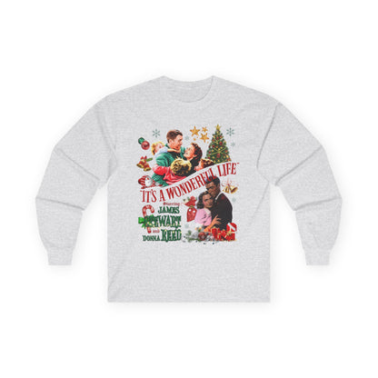 It's a Wonderful Life Holiday Long Sleeve Tee — Classic Christmas Movie Shirt