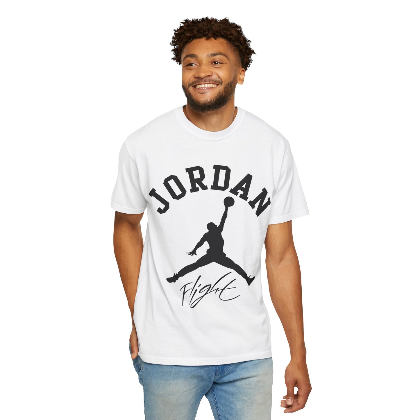 Jordan Flight T‑Shirt — Retro Basketball Logo Tee