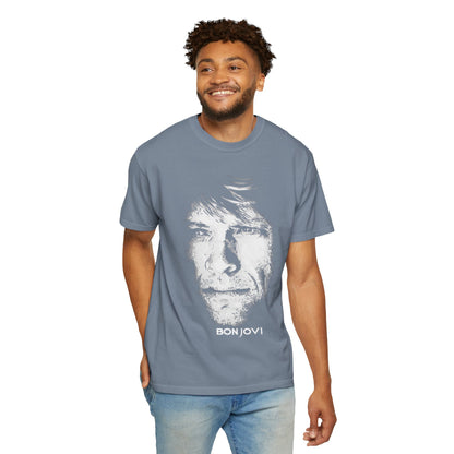 Vintage Rock Portrait T-Shirt — Bon Jovi Graphic Tee