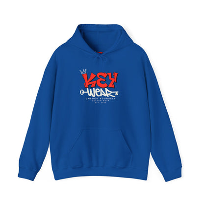 Graffiti Style Unisex Hoodie - KeyWear, Streetwear, Cozy Fashion, Urban Style