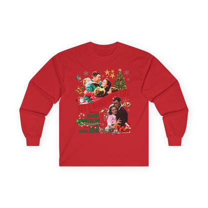 It's a Wonderful Life Holiday Long Sleeve Tee — Classic Christmas Movie Shirt