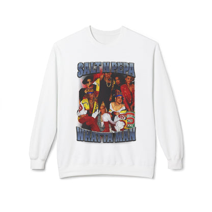 Salt-N-Pepa 'Whatta Man' Crewneck Sweatshirt - Retro 90s Hip-Hop Graphic