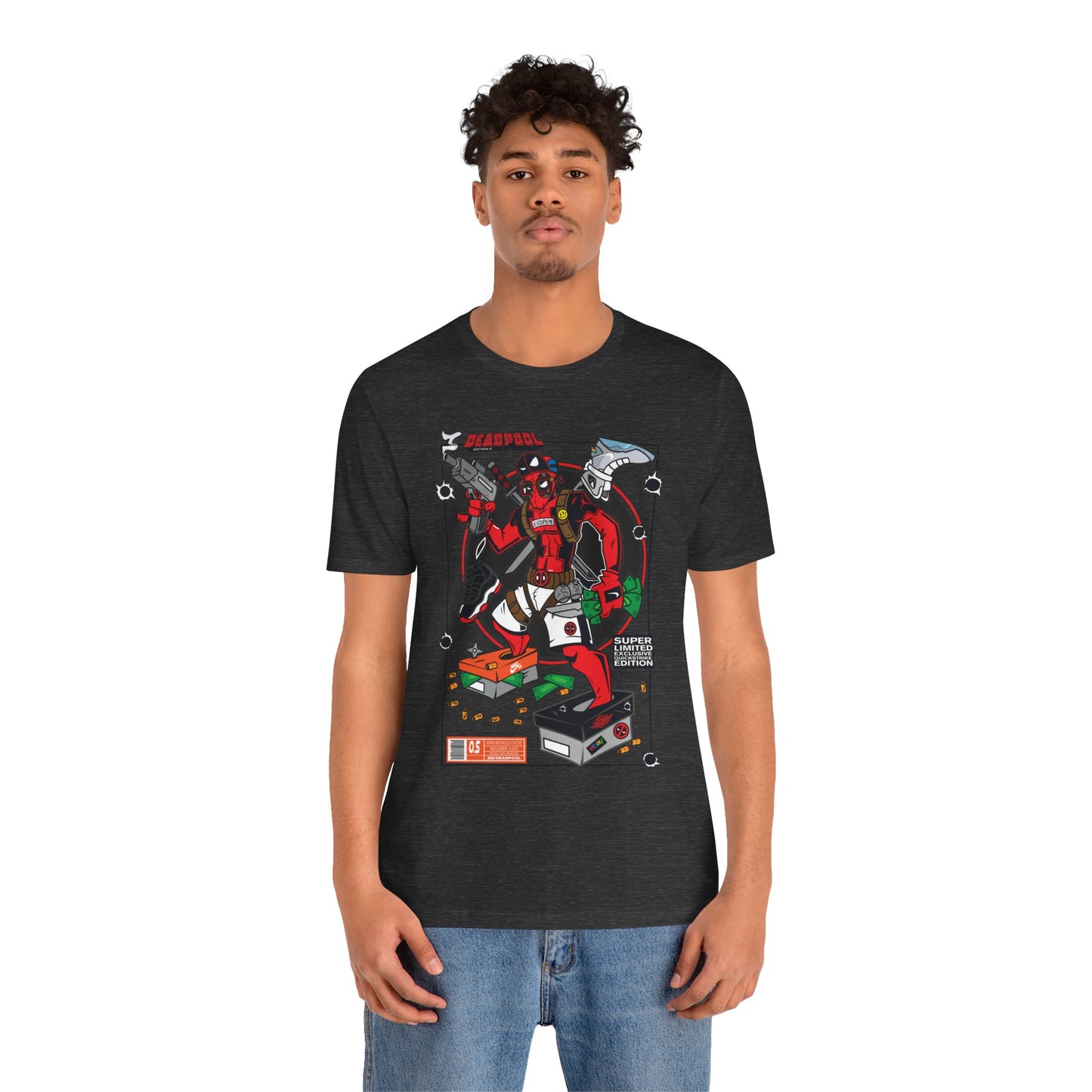 Deadpool Arcade Graphic Tee — Retro Gaming Comic T-Shirt