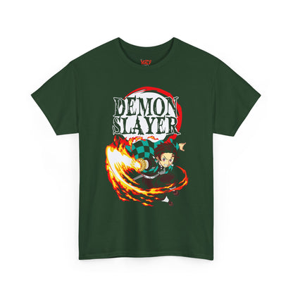 Demon Slayer Graphic Tee — Anime Flame Action Shirt