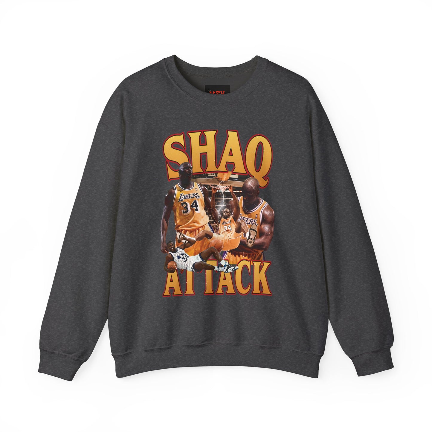 Shaq Attack Crewneck Sweatshirt, Basketball Apparel, Unisex Streetwear, Sports Fan Gift, Cozy Layering Essentials