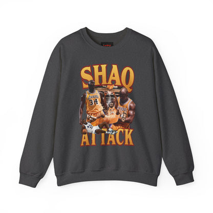 Shaq Attack Crewneck Sweatshirt, Basketball Apparel, Unisex Streetwear, Sports Fan Gift, Cozy Layering Essentials
