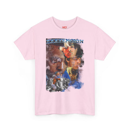 X Graphic Tee - Retro Rap Collage T-Shirt (Portrait Montage Design)