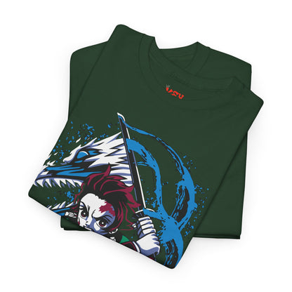 Demon Slayer Tanjiro Graphic Tee — Water Breathing Anime T-Shirt