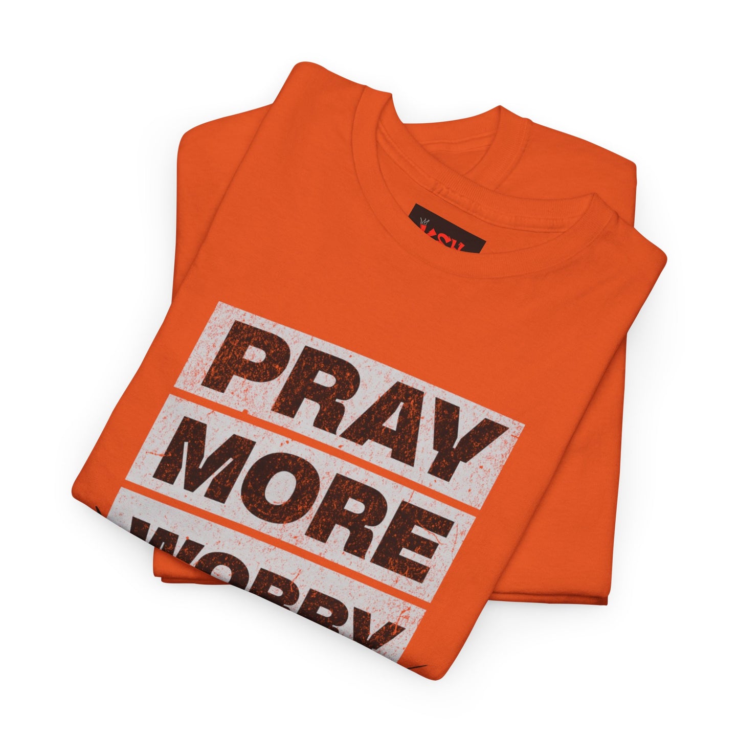 Pray More Worry Less T-Shirt — Inspirational Christian Tee with Bible Graphic