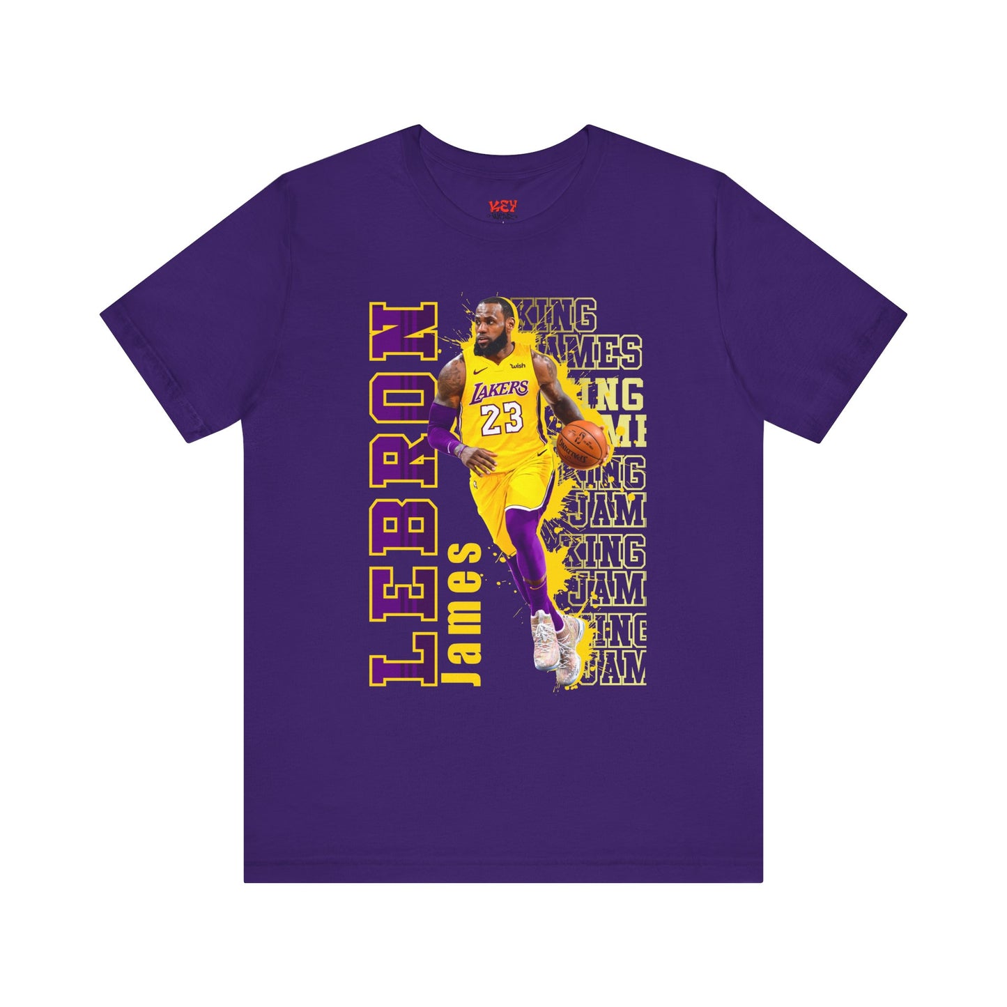 Lebron James Unisex Jersey Tee, Basketball Fan Shirt, Sports Apparel, Gift for Him, Casual Wear, Lakers Merchandise
