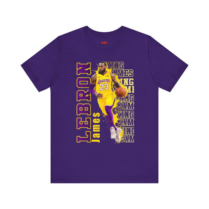 Lebron James Unisex Jersey Tee, Basketball Fan Shirt, Sports Apparel, Gift for Him, Casual Wear, Lakers Merchandise