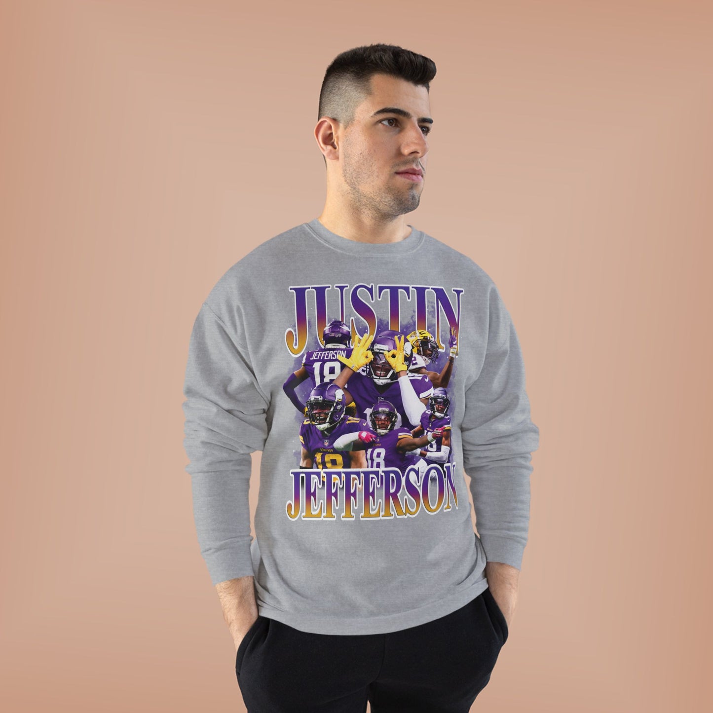 Justin Jefferson Design  Crewneck Sweatshirt